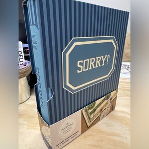 Hearth & Hand Sorry! Board Game in Blue and Cream